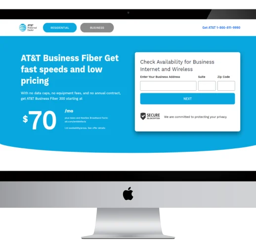 AT&T Business Fiber desktop